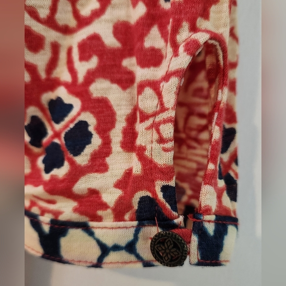 Women's Lucky Brand Floral Boho Long Sleeve Blouse, Size L - Picture 12 of 13